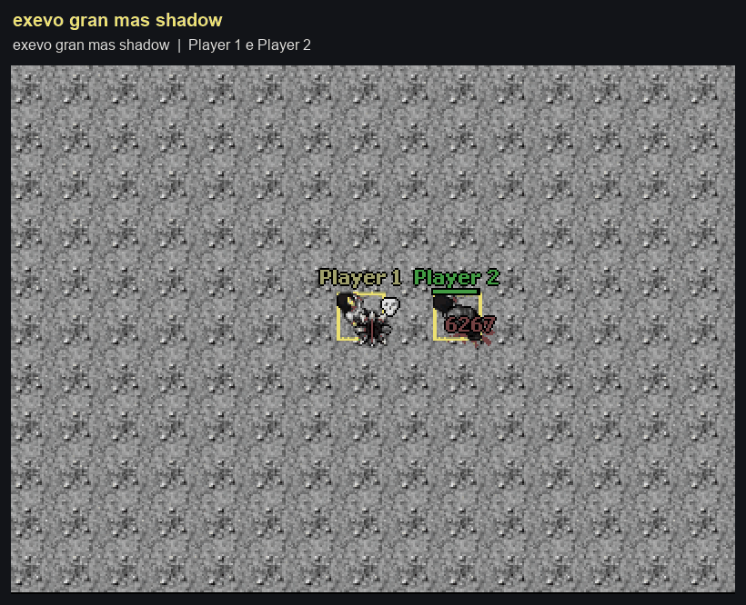 exevo gran mas shadow: gravação real