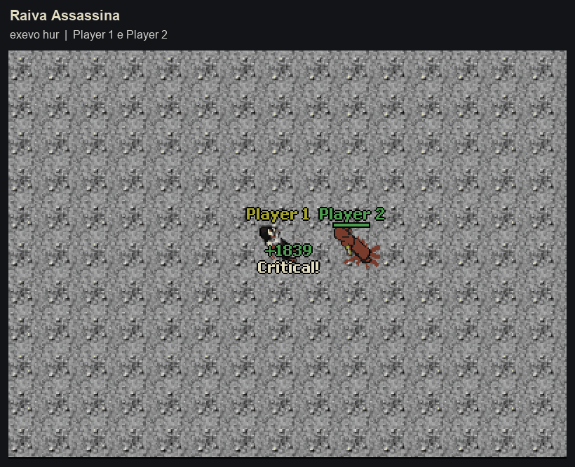 Raiva Assassina: gravação real